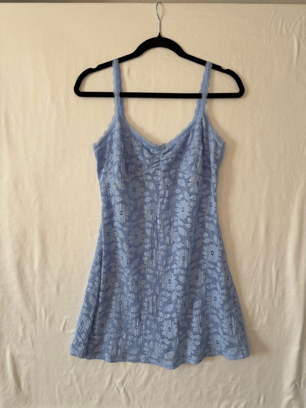 Aerie Cornflower Blue Medium Lace Slip Dress